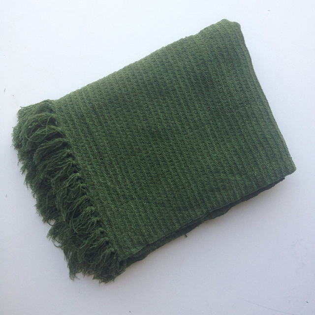 BLANKET (Throw), Green Weave